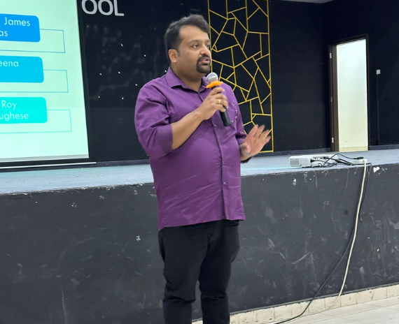 Alumni Lecture Session – Top Indian School Kuwait Alumni guest lecture at leading Indian school in Kuwait