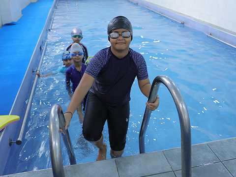 Swimming pool school at Indian school Kuwait